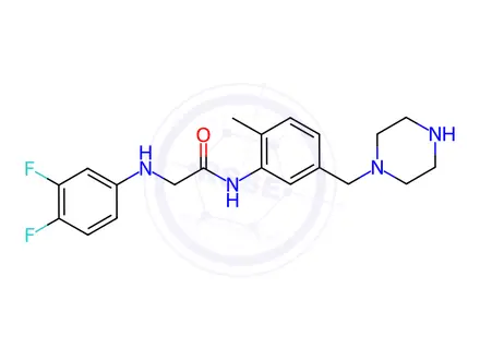 Chemical structure of GW 791343 TriHCl