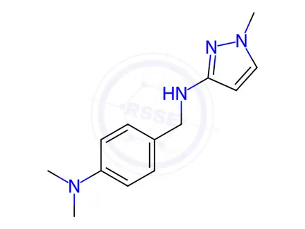 Chemical structure of N-[4-(dimethylamino)benzyl]-1-methyl-1H-pyrazol-3-amine