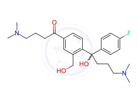 Chemical structure of Escitalopram oxalate impurity 11