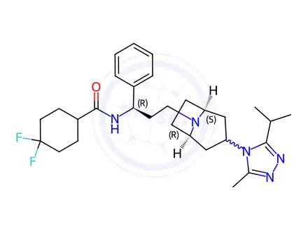 Chemical structure of Maraviroc Impurity 4