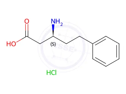 Chemical structure of (3S)-3-Amino-5-phenylpentanoic acid hydrochloride