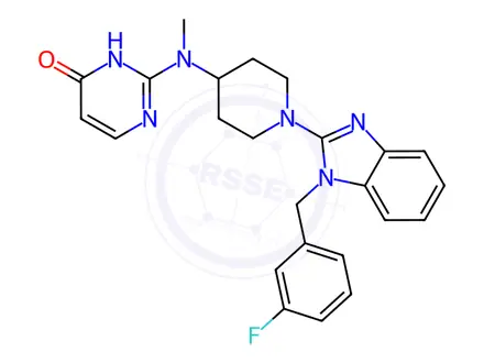Chemical structure of Mizolastine Impurity 7