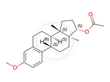 Chemical structure of 17-O-Acetyl-3-O-methyl 17β-Estradiol