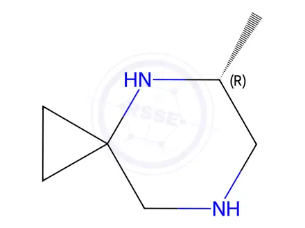 Chemical structure of (R)-5-METHYL-4,7-DIAZASPIRO[2.5]OCTANE 2HCL