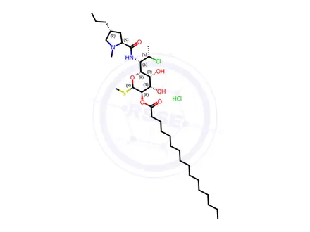 Chemical structure of Clindamycin palmitate hydrochloride
