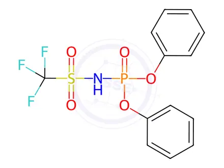 Chemical structure of Diphenyl N-[(trifluoromethyl)sulfonyl]phosphoramidate