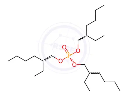 Chemical structure of Tris-(2-ethylhexyl)phosphate