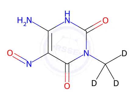 Chemical structure of Uracil Impurity 88-d3