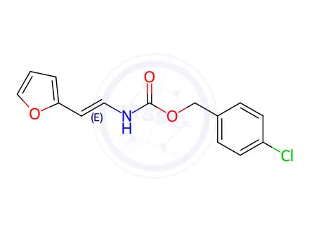 Chemical structure of (4-Chlorophenyl)methyl N-[(E)-2-(furan-2-yl)ethenyl]carbamate
