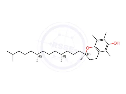 Chemical structure of Vitamin E (Mixed Tocopherols)