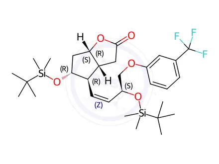 Chemical structure of Travoprost Impurity 13
