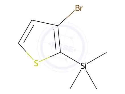 Chemical structure of Thiophene, 3-bromo-2-(trimethylsilyl)-