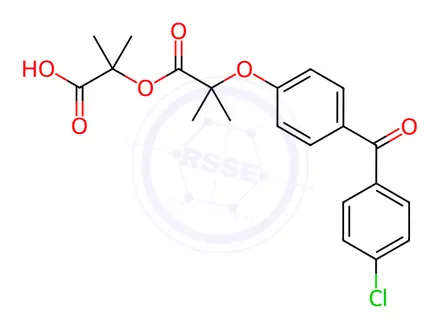 Chemical structure of Fenofibrate Impurity 10