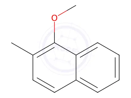 Chemical structure of Naphthalene, 1-methoxy-2-methyl-(6CI,7CI,8CI,9CI)