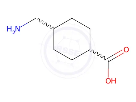 Chemical structure of 4-(Aminomethyl)cyclohexanecarboxylic Acid