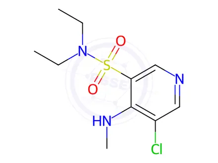 Chemical structure of 5-Chloro-N,N-diethyl-4-(methylamino)pyridine-3-sulfonamide