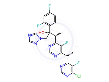 Chemical structure of Voriconazole Impurity 130