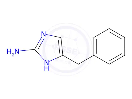 Chemical structure of 5-benzyl-1h-imidazol-2-amine hydrochloride