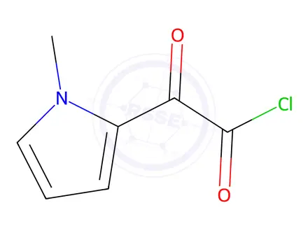 Chemical structure of Pyrrole-2-glyoxyloyl chloride, 1-methyl-(8CI)