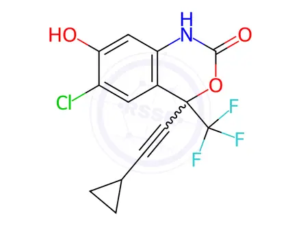 Chemical structure of Efavirenz Impurity 14(rac 7-Hydroxy Efavirenz)