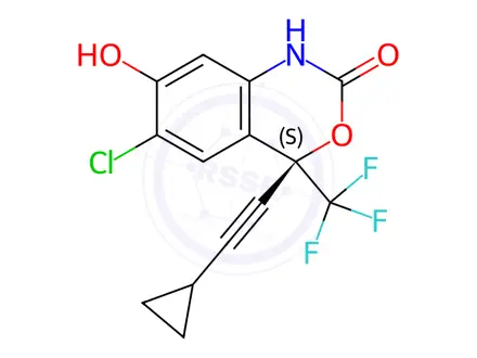 Chemical structure of (S)-7-Hydroxy Efavirenz