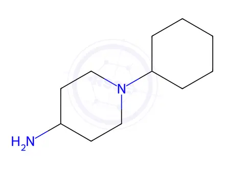 Chemical structure of N-cyclohexyl-4-aminopiperidine 2HCl