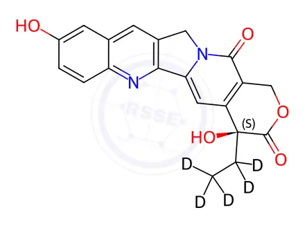 Chemical structure of 10-Hydroxy Camptothecin-d5
