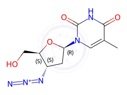 Chemical structure of Zidovudine