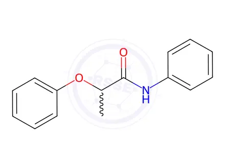 Chemical structure of 2-Phenoxy-N-phenylpropanamide