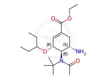 Chemical structure of Oseltamivir Phosphate Impurity 312