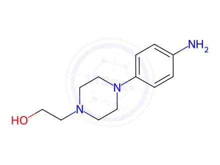 Chemical structure of 4-(4-AMinophenyl)-1-piperazineethanol