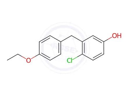 Chemical structure of Dapagliflozin Impurity 102