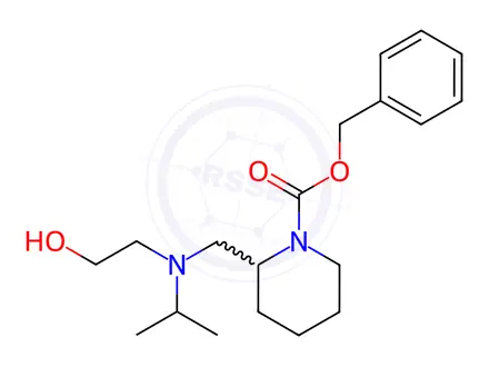 Chemical structure of Benzyl 2-(((2-hydroxyethyl)(isopropyl)amino)methyl)piperidine-1-carboxylate