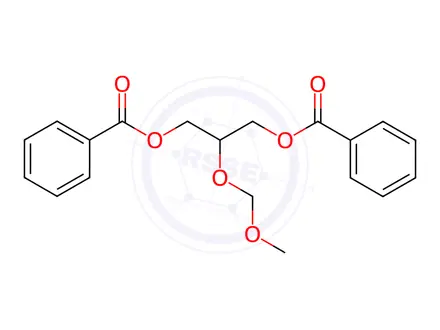 Chemical structure of 2-(Methoxymethoxy)-1,3-propanediyl Dibenzoate