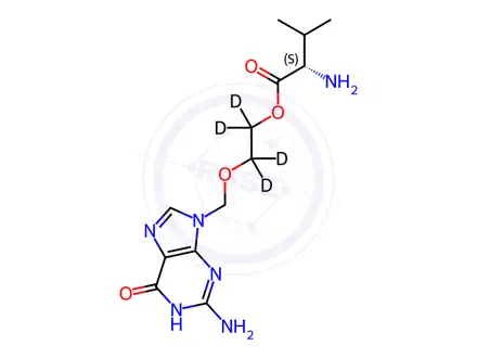 Chemical structure of Valacyclovir-d4, Hydrochloride