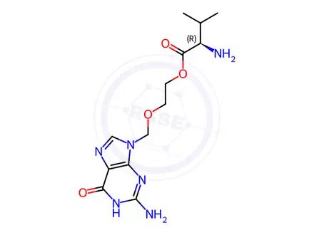Chemical structure of Valacyclovir Hydrochloride Impurity 18 (Valaciclovir Hydrochloride EP Impurity R Hydrochloride)