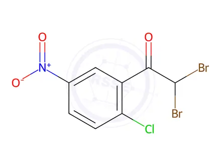 Chemical structure of 2,2-Dibromo-1-(2-chloro-5-nitrophenyl)ethanone