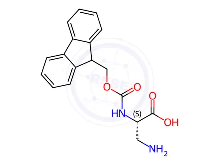 Chemical structure of Fmoc-Dap-OH