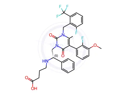 Chemical structure of Elagolix Impurity 40