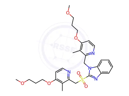 Chemical structure of Esomeprazole Sodium Impurity 160