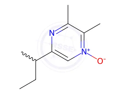 Chemical structure of Pyrazine, 2,3-dimethyl-5-(1-methylpropyl)-, 1-oxide (9CI)