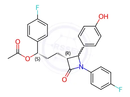 Chemical structure of 3-O-Acetyl Ezetimibe