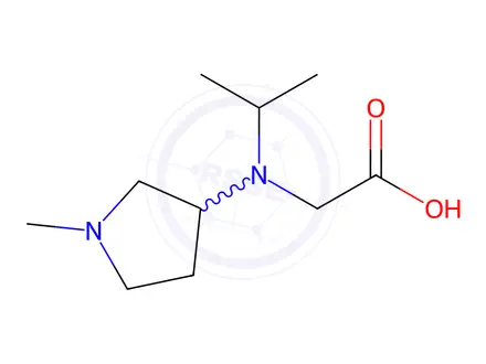 Chemical structure of 2-(Isopropyl(1-methylpyrrolidin-3-yl)amino)acetic acid