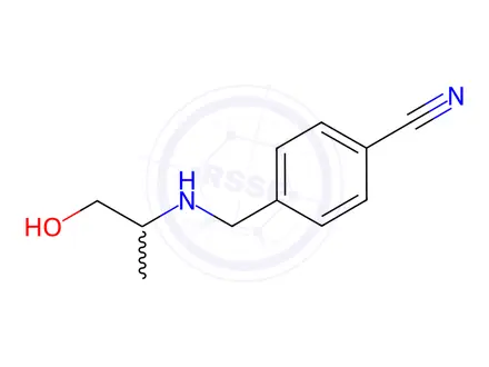 Chemical structure of 4-(((1-Hydroxypropan-2-yl)amino)methyl)benzonitrile