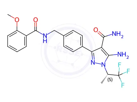 Chemical structure of Pirtobrutinib Impurity 3