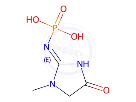 Chemical structure of Creatinine Impurity 2 (Fosfocreatinine (Phosphatecreatinine))