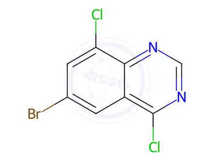 Chemical structure of 6-Bromo-4,8-dichloroquinazoline