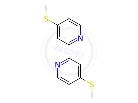 Chemical structure of 4,4'-Di(methylthio)-2,2'-bipyridine