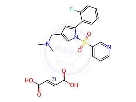 Chemical structure of Vonoprazan Impurity U9(Fumarate)