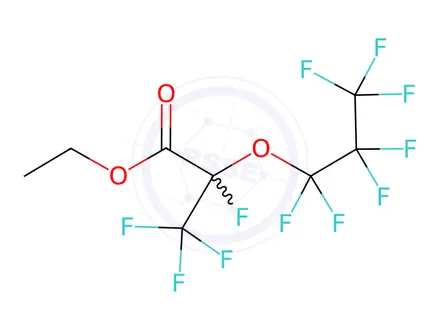Chemical structure of Ethyl perfluoro(2-methyl-3-oxahexanoate) Solution in Acetonitrile